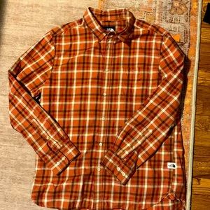The North Face Flannel Mens shirt - size large